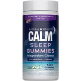 Natural Vitality SLEEP Gummies bottle promotes calm and a restful night.
