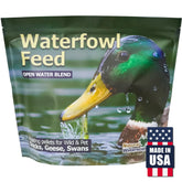 Natural Waterscapes Waterfowl Feed pellets float on water, promoting easy feeding for ducks.