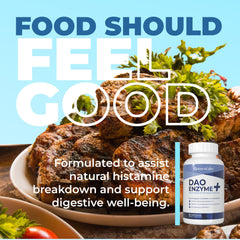 NaturalABS DAO capsules close-up showing easy-to-take form before meals.