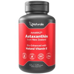Naturalis Astaxanthin 12mg bottle for daily joint comfort support.