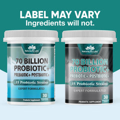Naturallife Labs postbiotic capsule supports gut environment stability