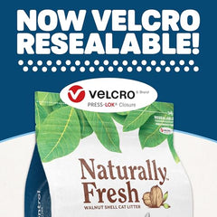 Naturally Fresh clumping action demonstrates easy scooping and clean litter maintenance.