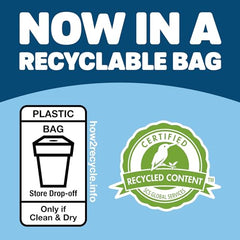 Naturally Fresh sealed bag keeps litter fresh and convenient to store.