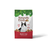 Naturally Fresh walnut shells litter demonstrates odor control in a tidy litter box.