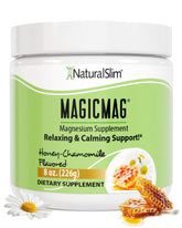 NaturalSlim MagicMag bottle with 8oz size for relaxing evenings and calm sleep.