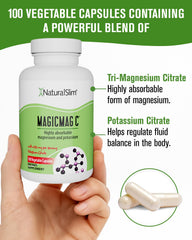 NaturalSlim MagicMag C on bedside table for restful sleep