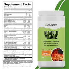NaturalSlim Metabolic Vitamins daily packets for easy one-per-day intake