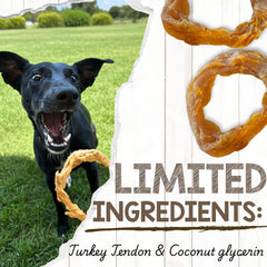 Nature Gnaws USA turkey tendon rings support focused training sessions