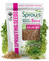 Nature Jims Sprouts organic salad mix seeds for easy indoor sprouting