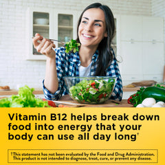 Nature Made B12 1000 mcg bottle label front—gluten-free formula.