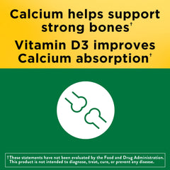 Gluten-free Nature Made Calcium D3 bottle for gluten-free diets.