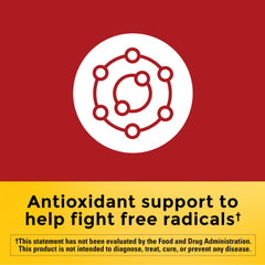Nature Made CoQ10 100 mg softgels label highlighting USP verification for quality