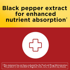 Nature Made CoQ10 label showing ingredients and black pepper extract.