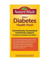 Nature Made Daily Diabetes Health Pack eight independent spaces for daily doses
