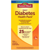 Nature Made Daily Diabetes Health Pack packaging shows a compact, organized daily dose