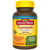 Nature Made Extra Strength Turmeric bottle front view for daily inflammation support