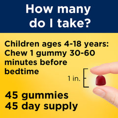 Child-friendly bedtime scene with Nature Made Kids First Sleep Gummies aiding bedtime transition.