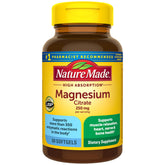 Nature Made Magnesium Citrate softgels bottle for daily muscle support