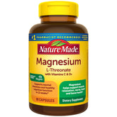 Nature Made Magnesium L-Threonate bottle front for daily cognitive support