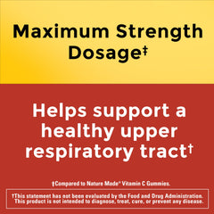 Nature Made Maximum Strength Vitamin C 1000mg label close-up.