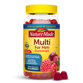 Nature Made Multi for Him Gummies bottle-front view supporting daily energy.