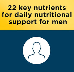 Close-up of Nature Made Multi for Him tablets for daily wellness