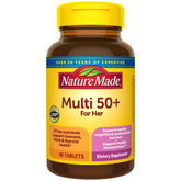 Nature Made Multivitamin For Her 50+ bottle for daily wellness and routine support