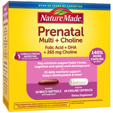 Nature Made Prenatal Softgel Bottle: supports daily prenatal nutrition for mom and baby.