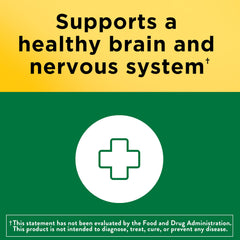 Nature Made Super B Complex label detail highlights eight essential vitamins.