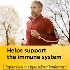 Nature Made Super B Complex tablets close-up focusing on daily metabolism and immune support.