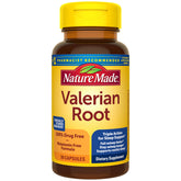 Nature Made Valerian Root Capsules bottle signaling 30-day sleep support