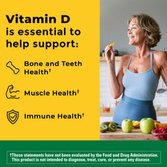 Nature Made Vitamin D3 10000 IU label highlighting potency and quality