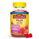 Nature Made Women's Multivitamin Gummies bottle front showing branding and flavor