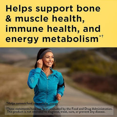 Nature Made Women's Multivitamin label closeup communicates 23 key nutrients