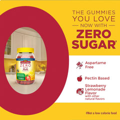 Close-up of Nature Made Zero Sugar Multivitamin Gummies showing texture and color