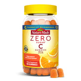 Nature Made Zero Sugar Vitamin C Gummies jar, sugar-free formula for immune support