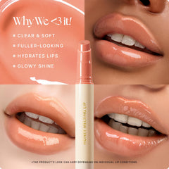 Nature Republic Honey Melting Lip Apricot texture close-up with honey-like shine