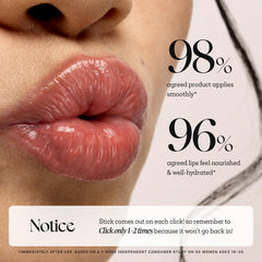 Nature Republic Honey Melting Lip Rose Coral 19 on lips with glassy glow