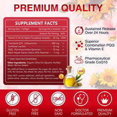Nature Target CoQ10 softgels close-up for easy everyday supplementation
