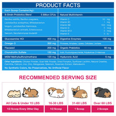 Nature Target dog probiotics with 5B CFU and 8 strains promote healthy gut balance