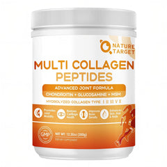 Nature Target Multi-Collagen-Peptides Powder tub front for joint and skin support