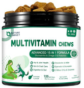 NATURE TARGET Multivitamine chien : gommes molles en boîte pour nutrition quotidienne.