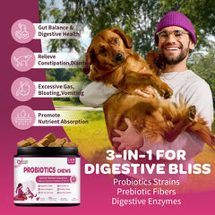 NATURE TARGET Probiotiques — bouchées digestives avec enzymes et probiotiques, présentation pratique.