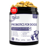 Nature Target Probiotics for Dogs bottle front with 6B CFU potency for gut balance