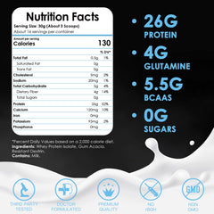 Nature Target Whey Isolate scoop with powder ready for a shake