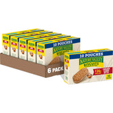 Nature Valley Cinnamon Almond Butter Biscuit Sandwich pack6, portable breakfast option.