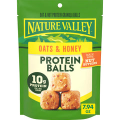 Nature Valley Oat and Nut Protein Granola Balls bites for on-the-go energy