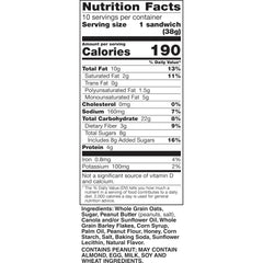 Nature Valley Peanut Butter Biscuit Sandwich packaging, ideal for lunchboxes and quick on-the-go snacking.