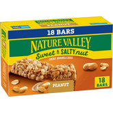 Nature Valley Peanut Sweet and Salty Nut bar close-up, chewy texture for on-the-go energy.