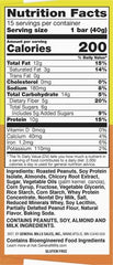 Nature Valley Protein Chewy Salted Caramel Nut bar ingredients close-up with roasted nuts